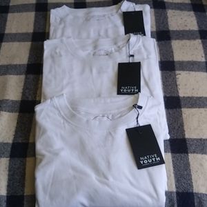 Native Youth white t-shirts (3)